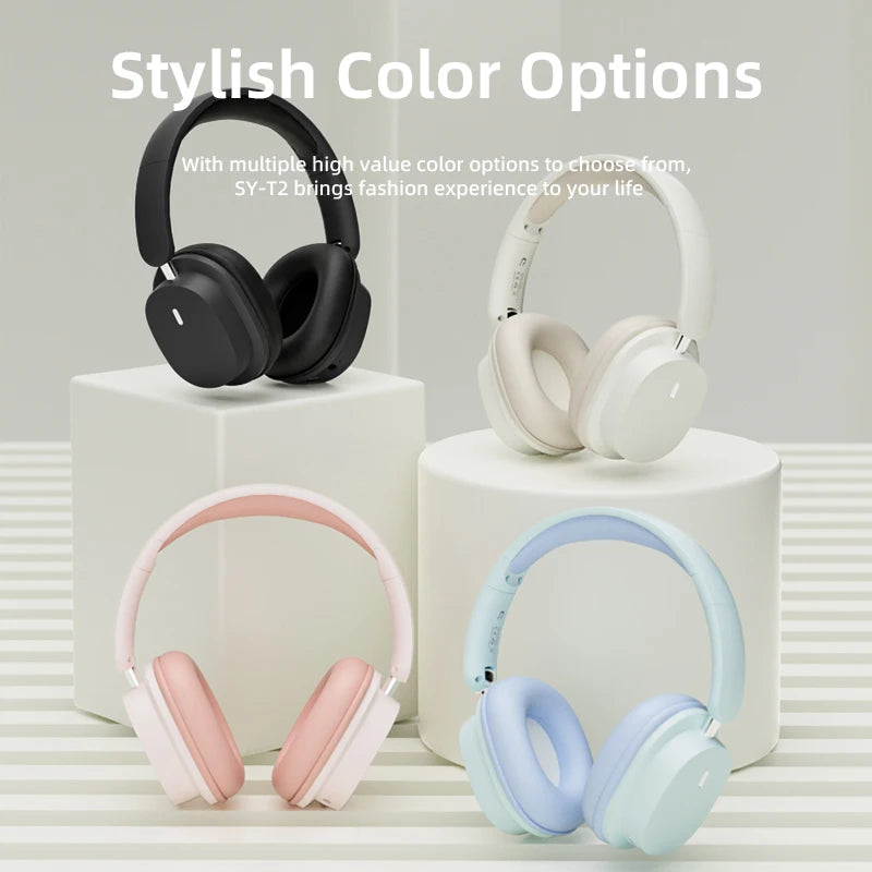 Bluetooth Headphone Headset SY-T2 High Quality Noise Reduction Wireless Microphone Wired Earphone Gamers Headphones